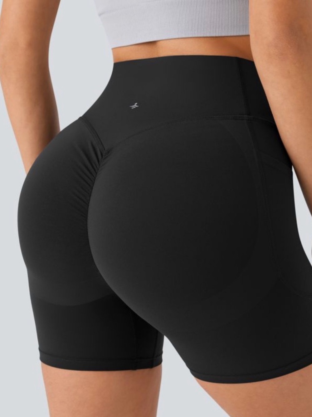 NWT Halara Black Ultrasculpt Active Bike Shorts - Picture 2 of 4